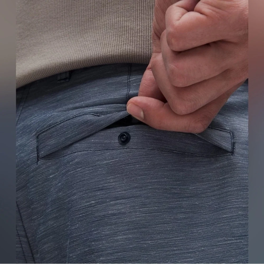 NWT LuluLinen Pleated Trouser Regular- Club Blue - Picture 7 of 11